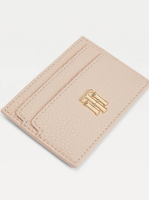 Tommy Hilfiger Monogram Card Holder Ženske Denarnice Bež | TH182CPU