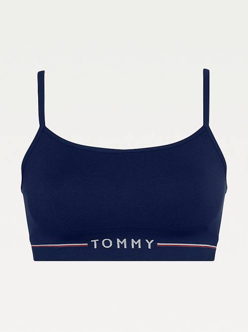 Tommy Hilfiger Non-Wired Seamless Push-Up Bralette Ženske Spodnje Perilo Modra | TH708HMY