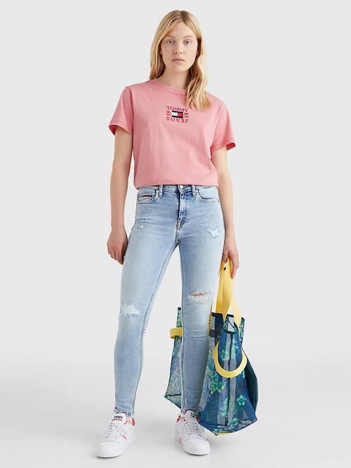 Tommy Hilfiger Nora Mid Rise Skinny Ankle Ženske Kavbojke Denim | TH805CKW