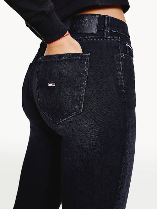 Tommy Hilfiger Nora Mid Rise Skinny Black Ženske Kavbojke Denim | TH326CGN