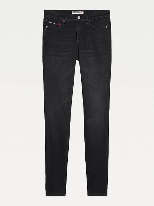 Tommy Hilfiger Nora Mid Rise Skinny Black Ženske Kavbojke Denim | TH326CGN