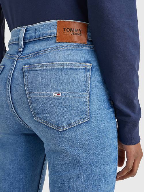 Tommy Hilfiger Nora Mid Rise Skinny Faded Ženske Kavbojke Denim | TH306IQA