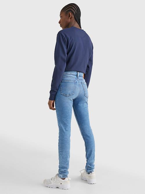 Tommy Hilfiger Nora Mid Rise Skinny Faded Ženske Kavbojke Denim | TH306IQA