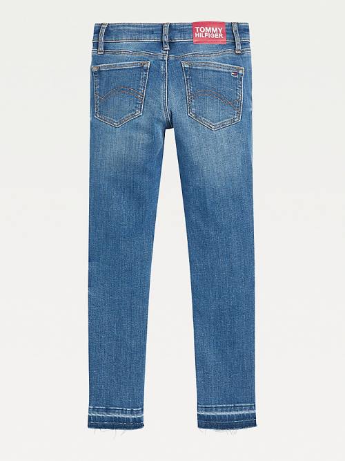 Tommy Hilfiger Nora Skinny Let Down Hem Dekleta Kavbojke Denim | TH825ONJ