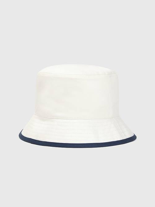 Tommy Hilfiger Organic Cotton Bucket Ženske Kapa Bela | TH243PWI