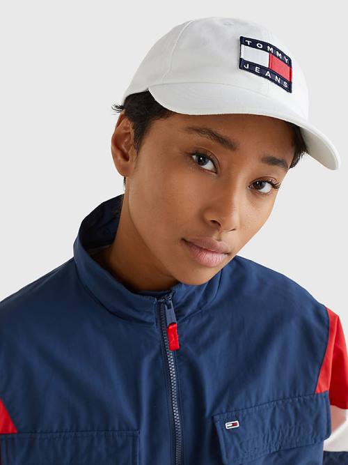 Tommy Hilfiger Organic Cotton Cap Ženske Kapa Bela | TH130TLO