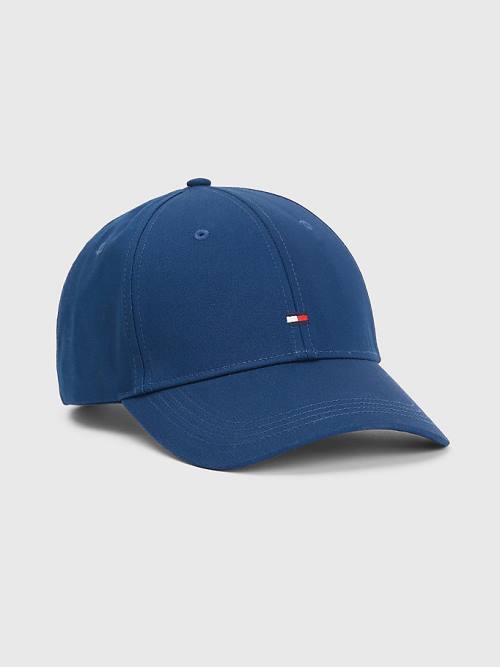 Tommy Hilfiger Organic Cotton Flag Embroidery Cap Moški Kapa Modra | TH894YGN