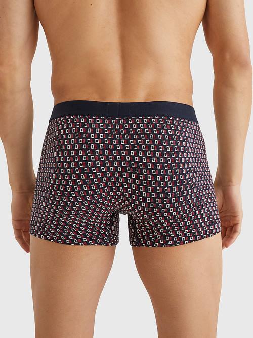 Tommy Hilfiger Original All-Over Print Trunks Moški Spodnje Perilo Črna | TH647PYM