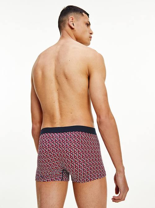 Tommy Hilfiger Original All-Over Print Trunks Moški Spodnje Perilo Bež | TH721JZH