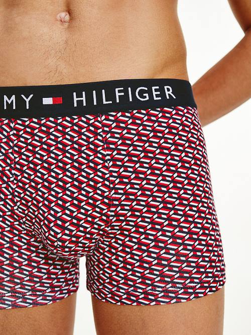 Tommy Hilfiger Original All-Over Print Trunks Moški Spodnje Perilo Bež | TH721JZH