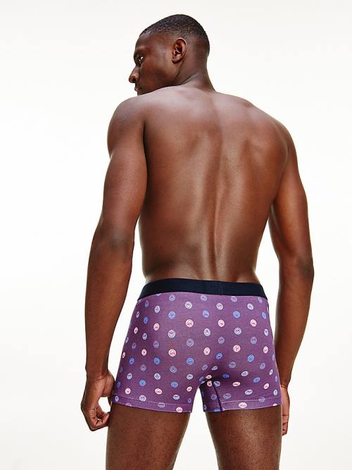 Tommy Hilfiger Original All-Over Print Trunks Moški Spodnje Perilo Bež | TH857CGE