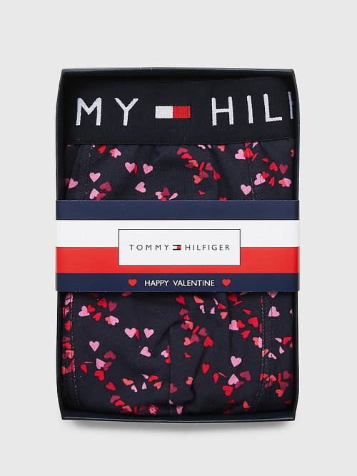 Tommy Hilfiger Original All-Over Print Trunks Moški Spodnje Perilo Modra | TH871WZJ