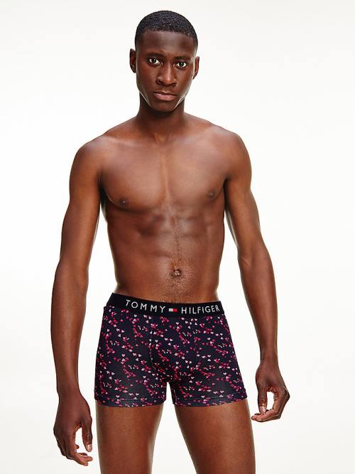 Tommy Hilfiger Original All-Over Print Trunks Moški Spodnje Perilo Modra | TH871WZJ