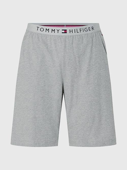 Tommy Hilfiger Original Jersey Logo Shorts Moški Pižama Siva | TH697PUM