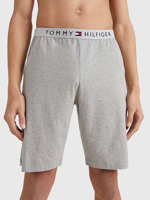 Tommy Hilfiger Original Jersey Logo Shorts Moški Pižama Siva | TH697PUM