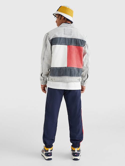 Tommy Hilfiger Oversized Rigid Denim Moški Jakne Denim | TH597PUK