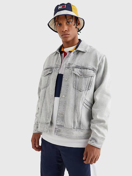 Tommy Hilfiger Oversized Rigid Denim Moški Jakne Denim | TH597PUK