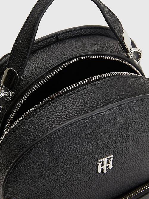 Tommy Hilfiger Pebble Grain Backpack Ženske Torbice Črna | TH916PXO