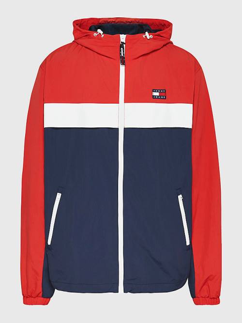 Tommy Hilfiger Plus Chicago Windbreaker Moški Jakne Modra | TH950GJO