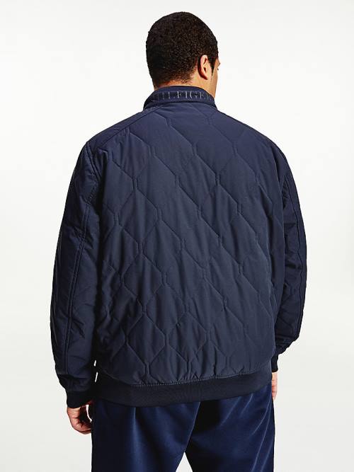 Tommy Hilfiger Plus Diamond Quilted Bomber Moški Jakne Modra | TH912AFG