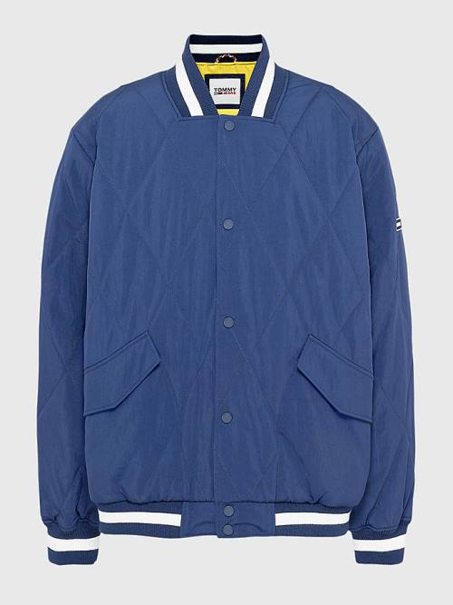 Tommy Hilfiger Plus Diamond Quilted Bomber Moški Jakne Modra | TH954OAW