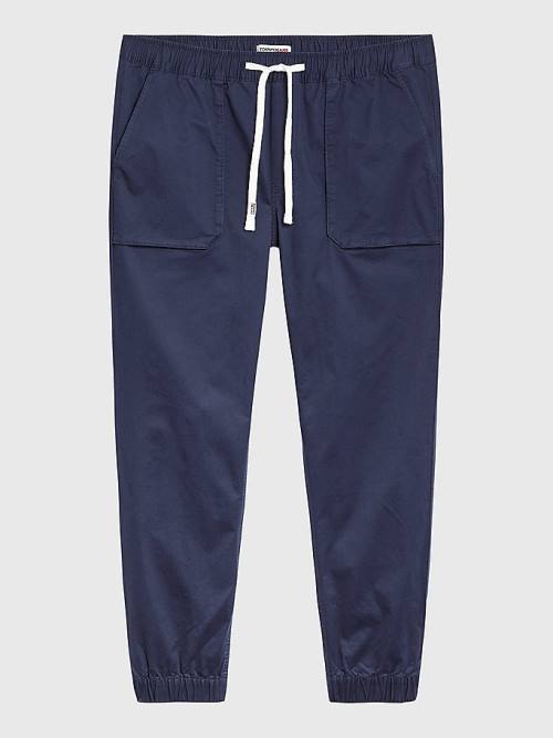 Tommy Hilfiger Plus Scanton Slim Fit Joggers Moški Hlače Modra | TH710CDV