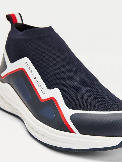 Tommy Hilfiger Pull-On Low-Top Sock Fantje Superge Modra | TH723OBK