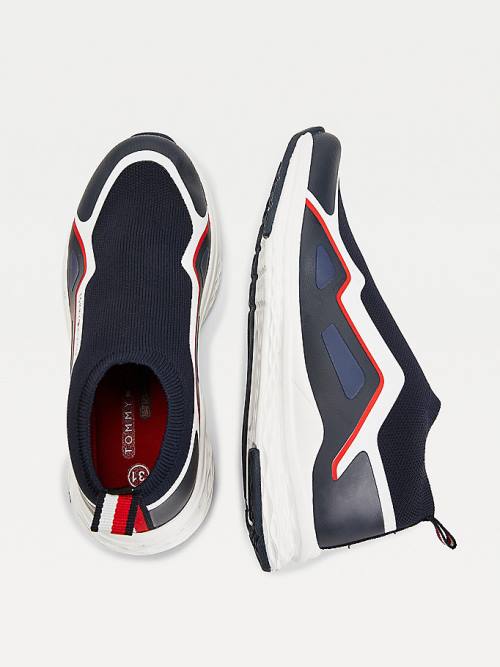 Tommy Hilfiger Pull-On Low-Top Sock Fantje Superge Modra | TH723OBK