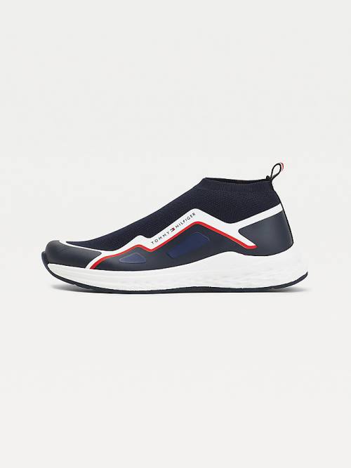 Tommy Hilfiger Pull-On Low-Top Sock Fantje Superge Modra | TH723OBK