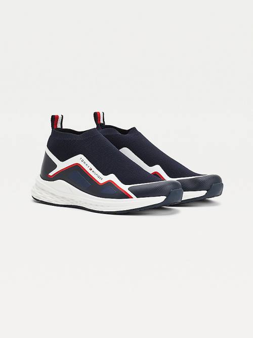 Tommy Hilfiger Pull-On Low-Top Sock Fantje Superge Modra | TH723OBK