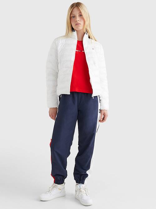 Tommy Hilfiger Quilted Zip-Thru Ženske Jakne Bela | TH328SRQ