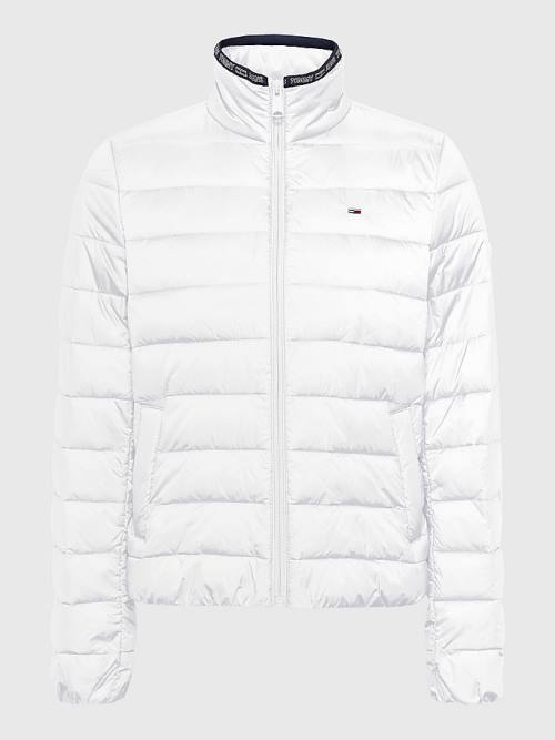 Tommy Hilfiger Quilted Zip-Thru Ženske Jakne Bela | TH328SRQ