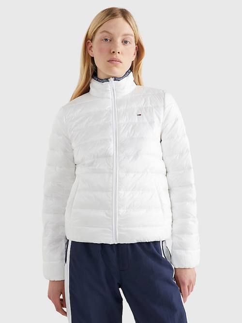 Tommy Hilfiger Quilted Zip-Thru Ženske Jakne Bela | TH328SRQ