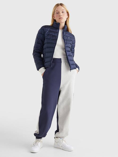 Tommy Hilfiger Quilted Zip-Thru Ženske Jakne Modra | TH647MWF