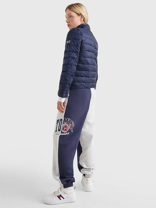 Tommy Hilfiger Quilted Zip-Thru Ženske Jakne Modra | TH647MWF