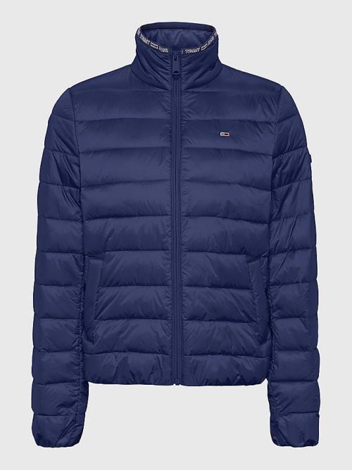 Tommy Hilfiger Quilted Zip-Thru Ženske Jakne Modra | TH647MWF