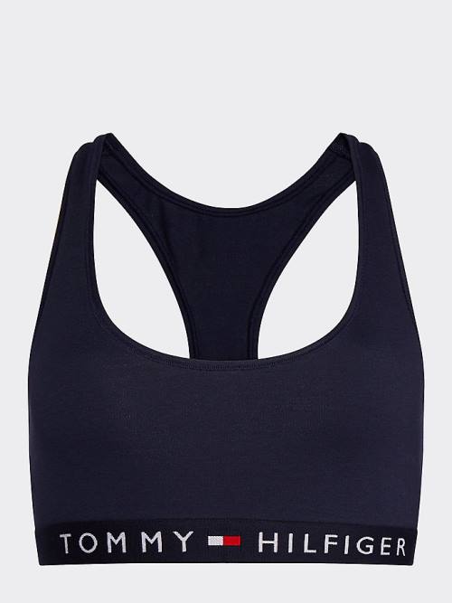 Tommy Hilfiger Racerback Scoop Neck Bralette Ženske Spodnje Perilo Modra | TH628DXA