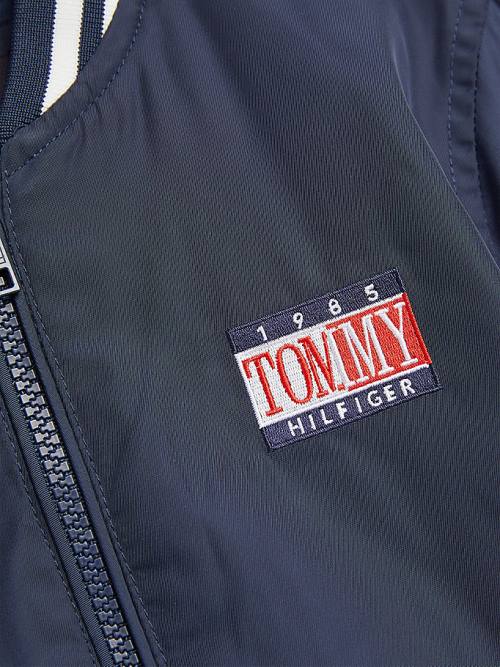 Tommy Hilfiger Recycled Bomber Fantje Jakne Modra | TH568TOJ