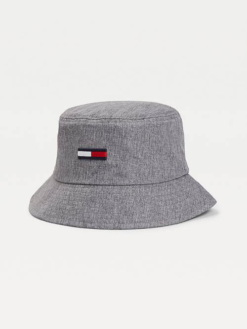 Tommy Hilfiger Recycled Melange Bucket Moški Kapa Siva | TH513PWV