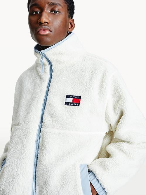 Tommy Hilfiger Recycled Reversible Sherpa Moški Jakne Modra | TH819IQS