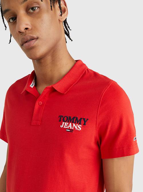 Tommy Hilfiger Regular Fit Jersey Moški Polo Majica Rdeča | TH143RTS