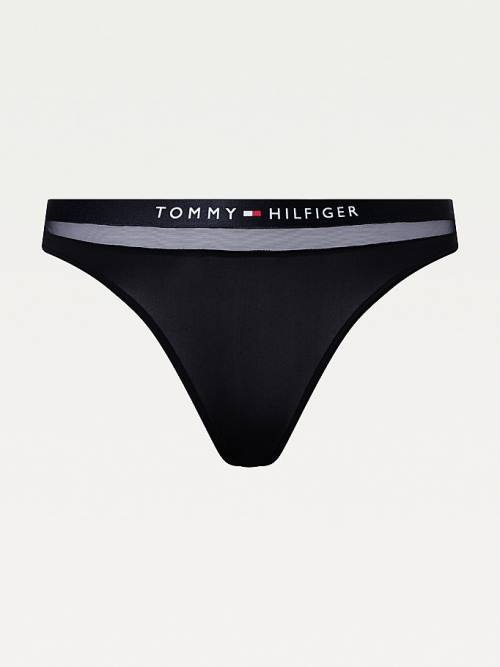 Tommy Hilfiger Regular Fit Mesh Thong Ženske Spodnje Perilo Modra | TH942CLP