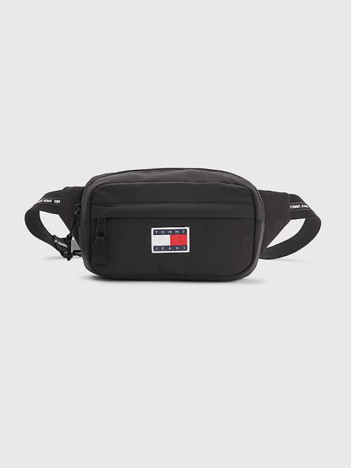 Tommy Hilfiger Repeat Logo Bumbag Moški Torbice Črna | TH087TEA