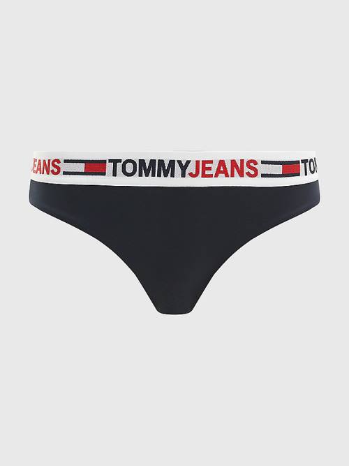 Tommy Hilfiger Repeat Logo Classic Bikini Bottoms Ženske Kopalke Modra | TH097BWR