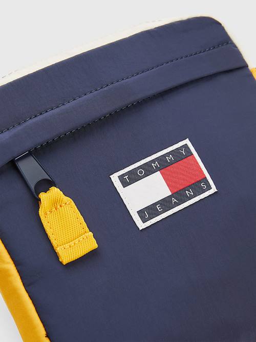 Tommy Hilfiger Repeat Logo Tape Reporter Moški Torbice Modra | TH471LUB