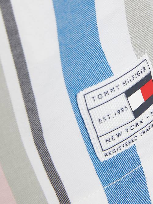 Tommy Hilfiger Retro Stripe Pull-On Shorts Fantje Hlače Bela | TH803WYO