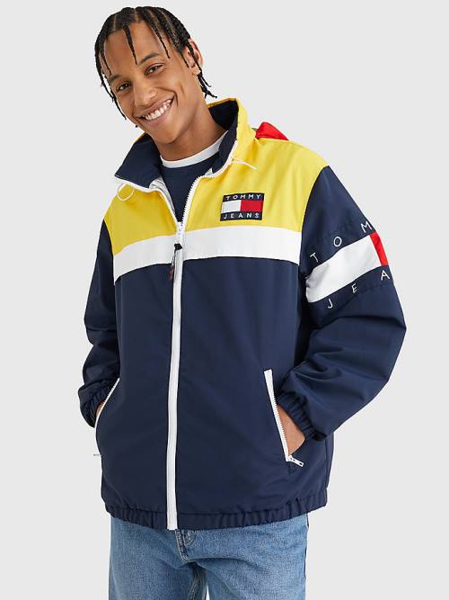 Tommy Hilfiger Reversible Chicago Windbreaker Moški Jakne Modra | TH794OGL