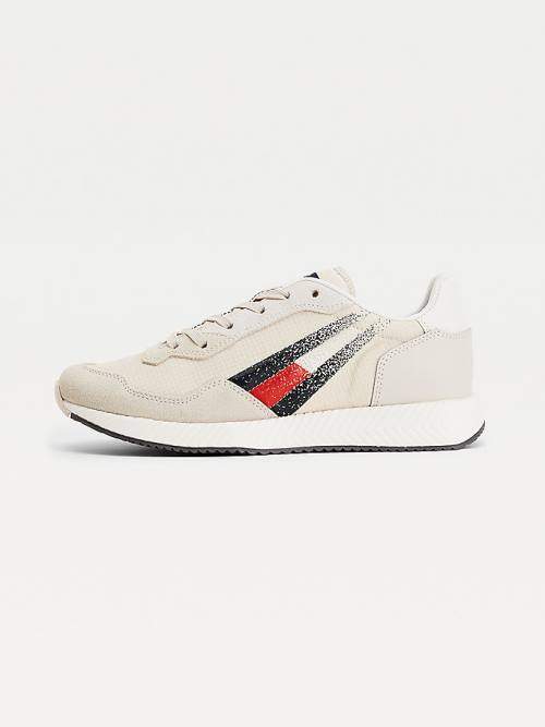 Tommy Hilfiger Ripstop Flag Cleat Ženske Superge Bež | TH469UYE