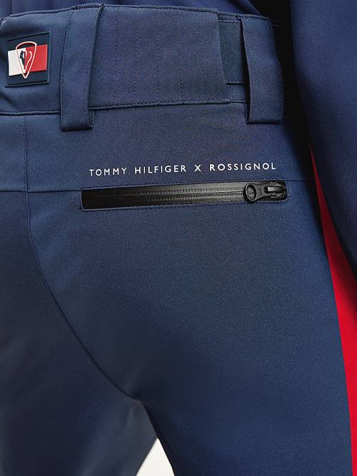 Tommy Hilfiger Rossignol Contrast Stripe Ski Moški Hlače Modra | TH942AGK