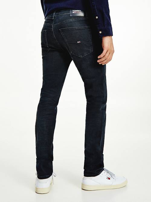 Tommy Hilfiger Scanton Slim Fit Black Faded Moški Kavbojke Denim | TH045AJD